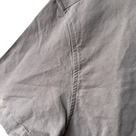 chubbies the expert friday shirt canvas khaki button up men xlarge - Picture 4 of 9